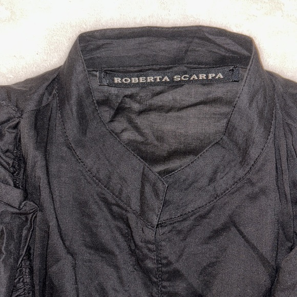 Roberta Scarpa ruffled blouse size European L US M worn once - Picture 7 of 9